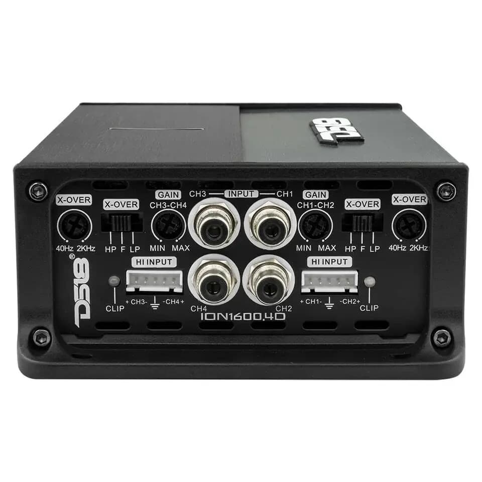 DS18 4800 Watt Compact Full Range 4 Channel Class-D Amp Car Amplifier ION1600.4D 6