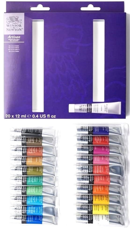 Winsor & Newton Artisan Water Mixable Oil Color Paint 20 X 12 ml Tubes Set ~ New 3