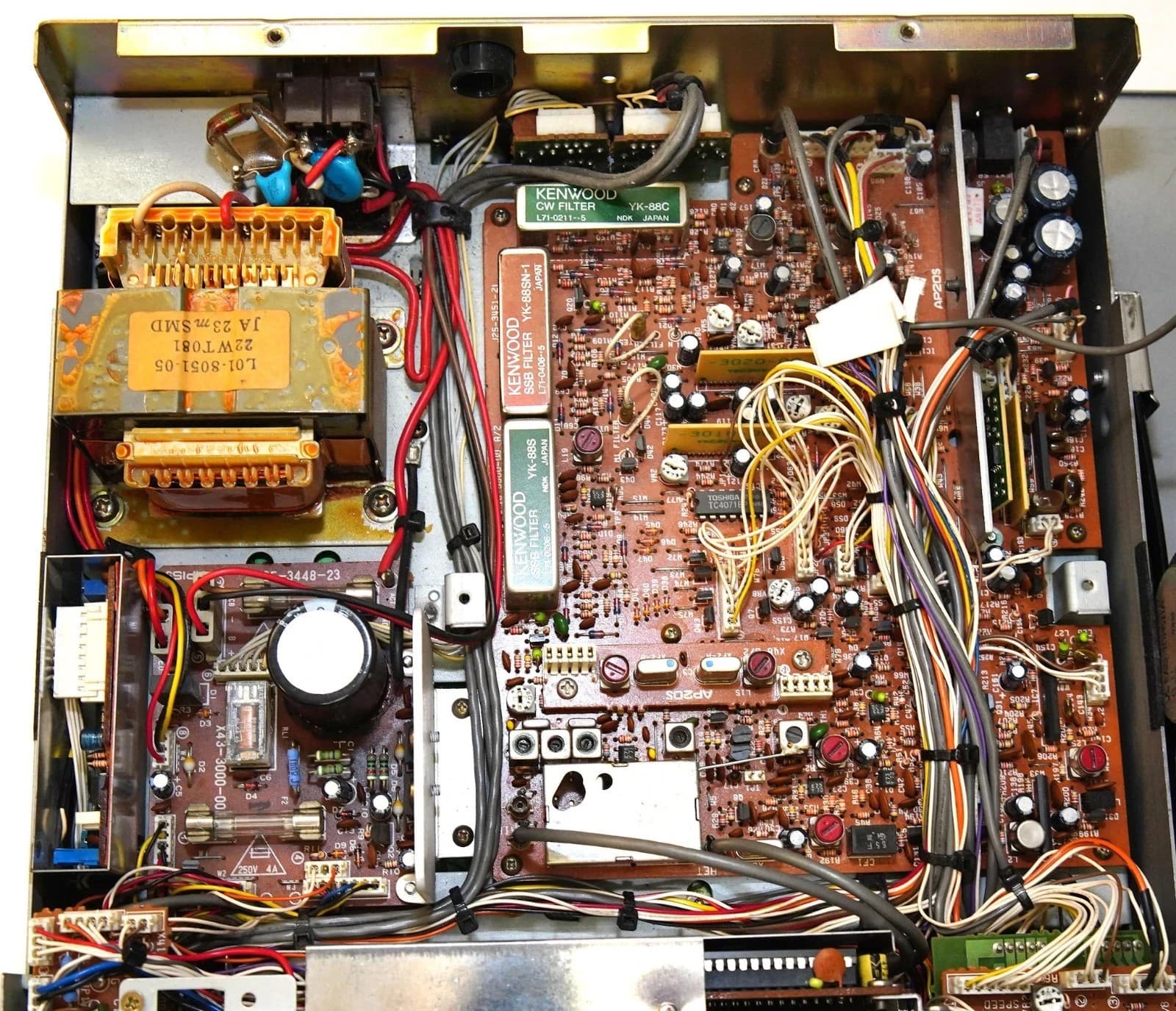 KENWOOD R-5000 LW MW SHORTWAVE RADIO + YK-88SN + YK-88C FILTERS + VS-1 + DCK-2 + 4