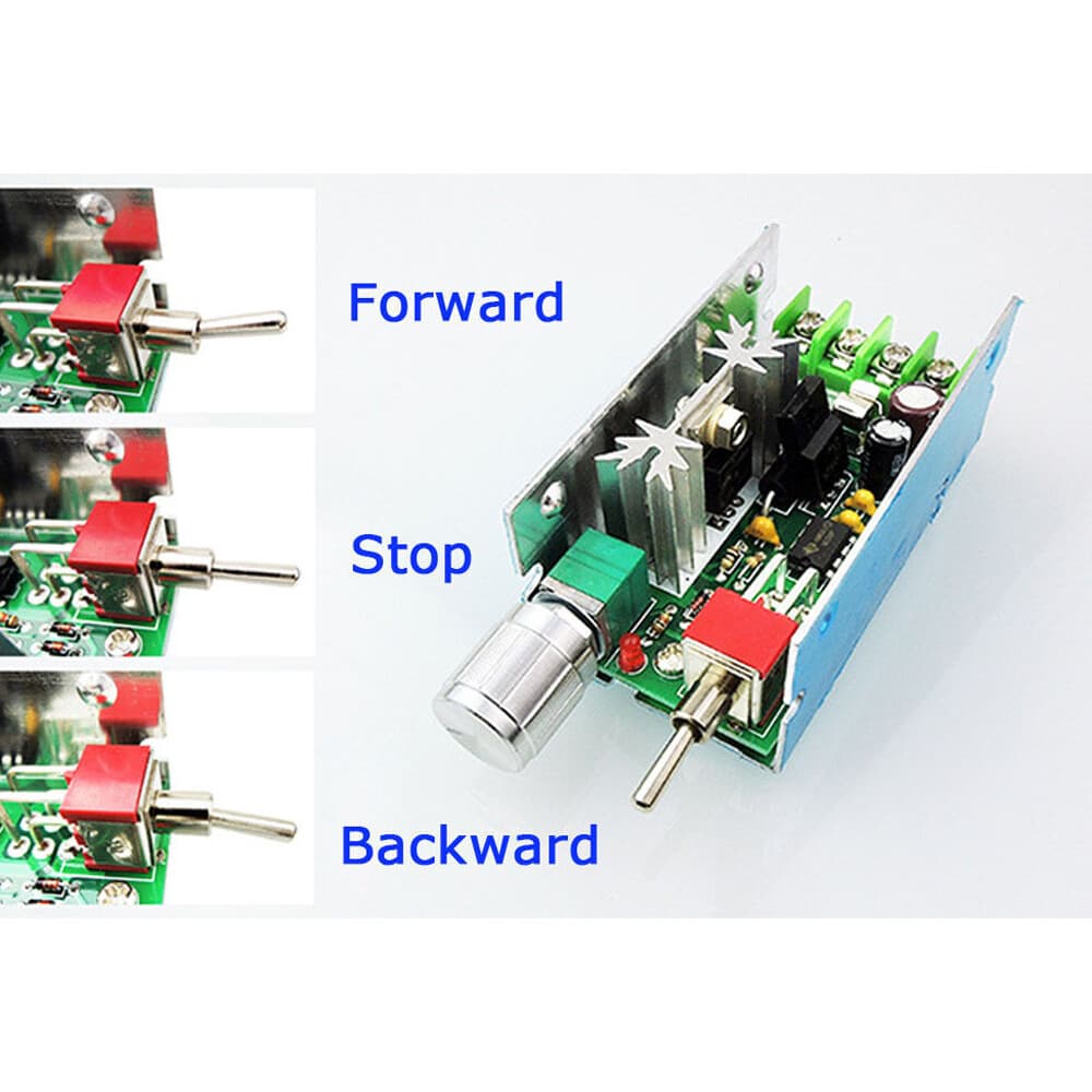 3X DC Motor Speed Controller Reversible PWM Reversing Control Switch 12/24V 40V 5