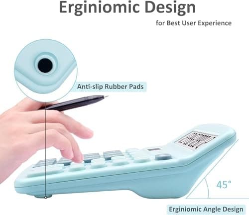 Office Desk Calculator,Cute Caculator with Dual Power Source,Basic Calculators  5