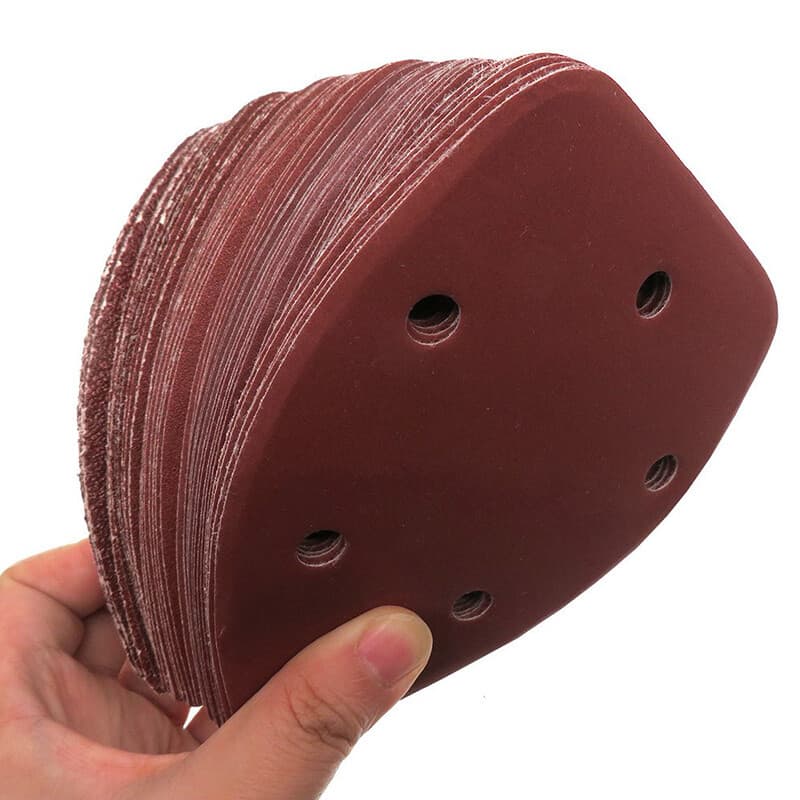 36 Pack 5.5x3.9Inch 6 Hole Mouse Sandpaper P60/80/100/120/180/240 Assorted Grit 2