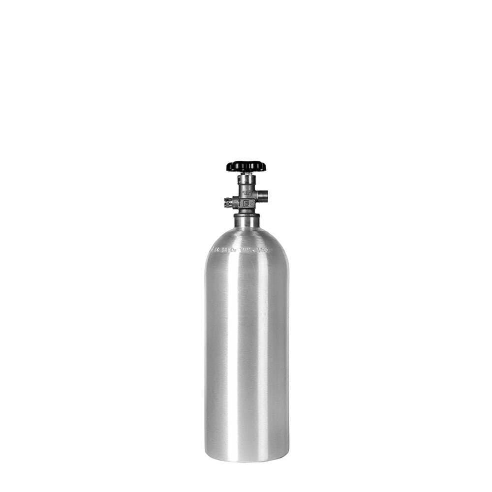 New 2.5 lb. Aluminum CO2 Cylinder Tank with CGA320 Valve DOT Stamped TC Approved 4