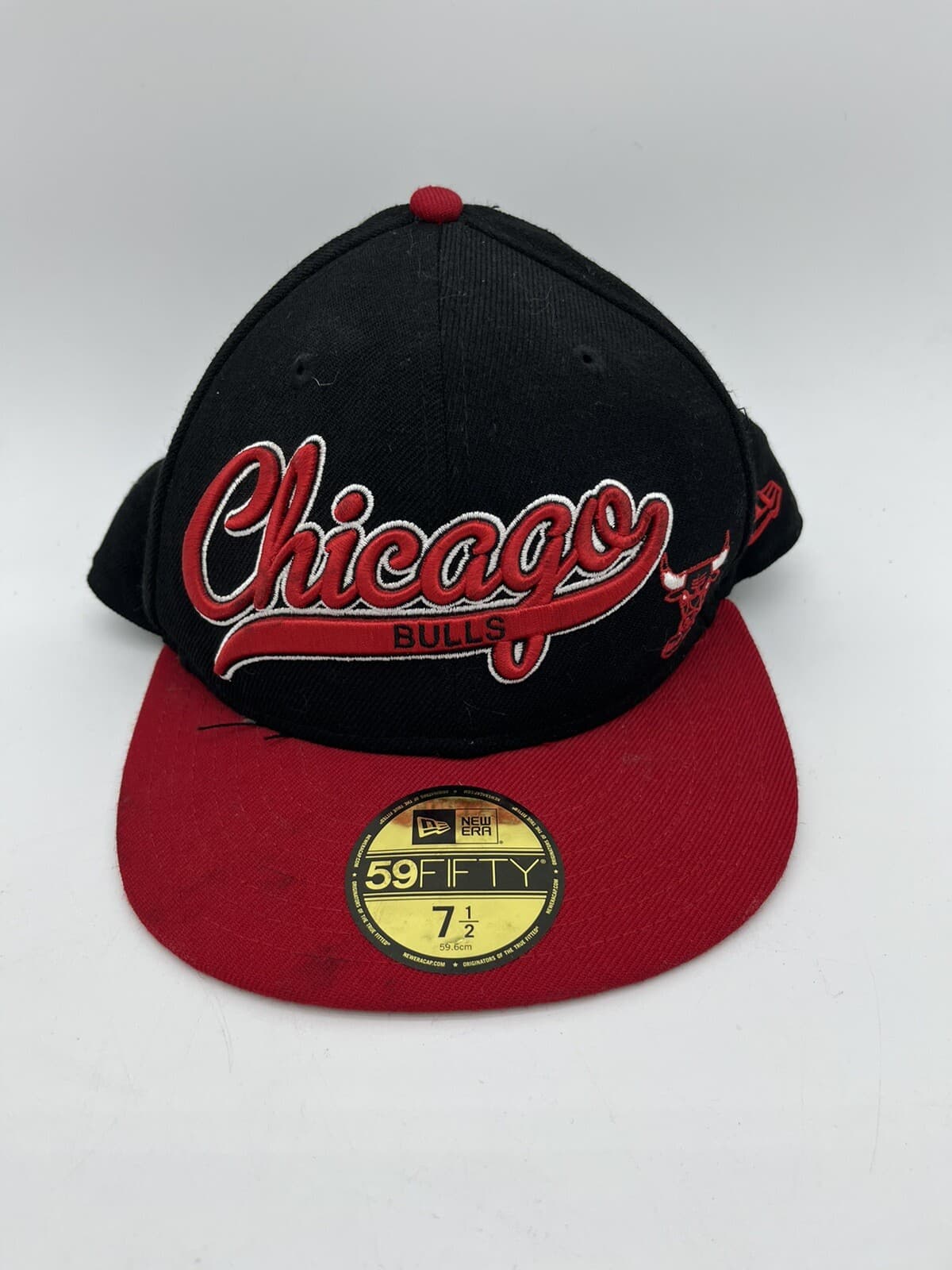 Chicago Bulls Hat New Era 7.5 Hardwood Classics Windy City Fitted NBA Basketball 3