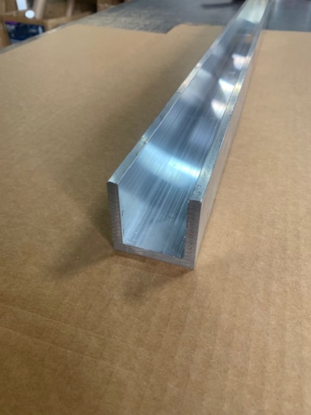 1/4" Thick x 2" x 2" 6063-T52 Aluminum Channel x 16" Long, Sharp Corner Channel 3
