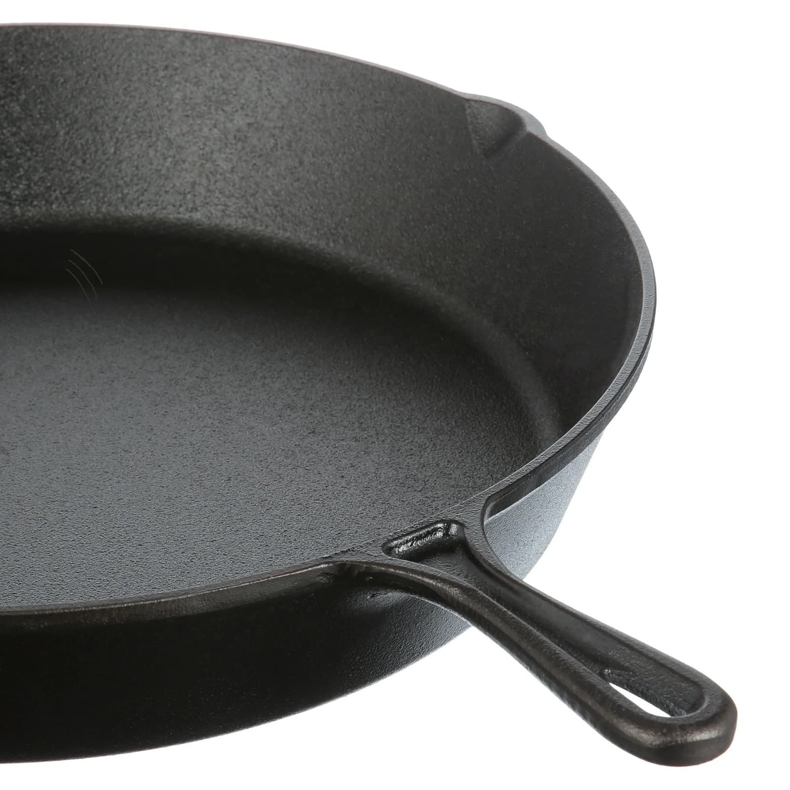 Ozark Trail 15" Pre-Seasoned Cast Iron Skillet with Handle and Lips 4