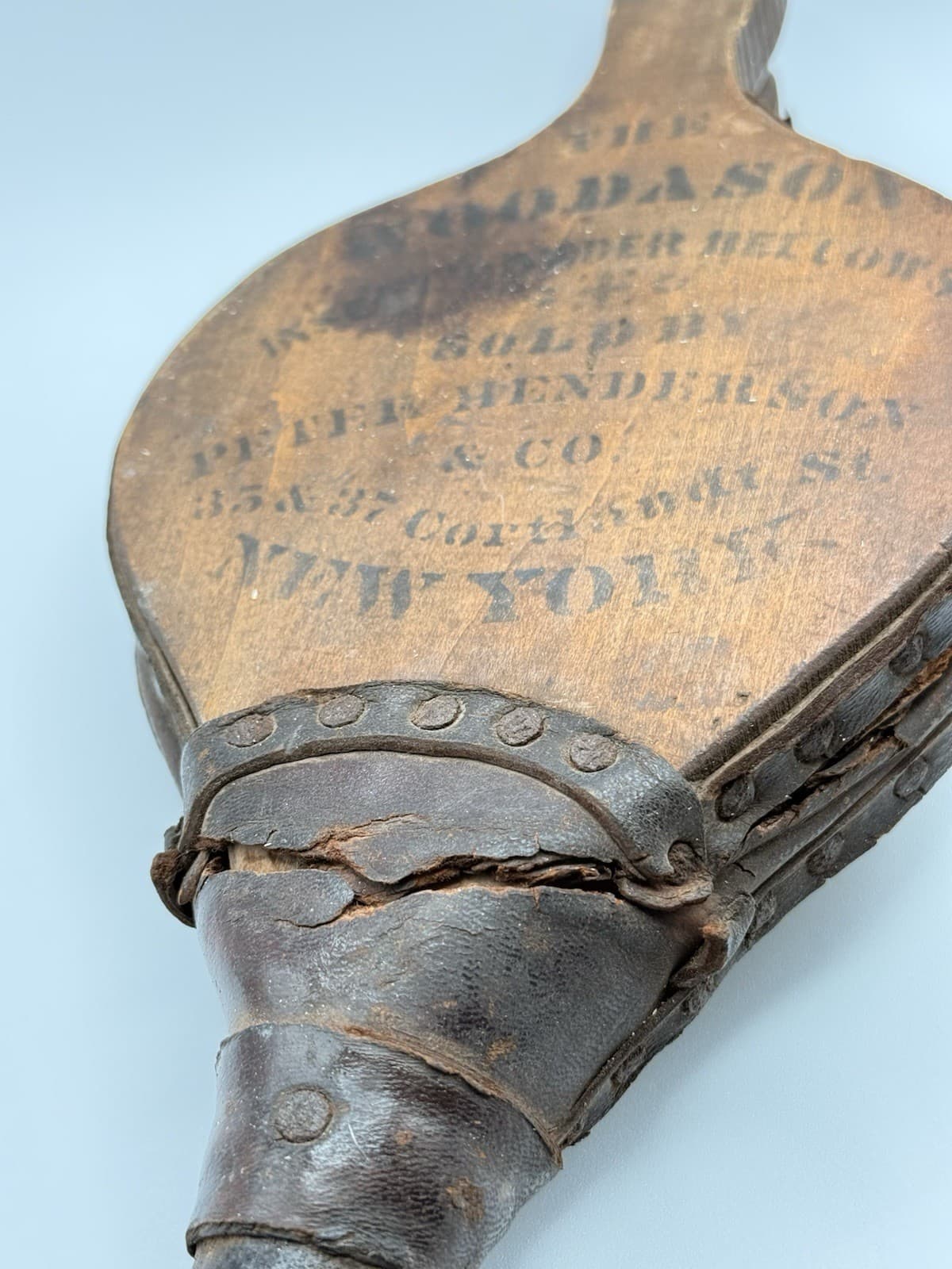 Antique Woodason Insect Powder Bellows Peter Henderson Co NY 19thC Garden Tool 2