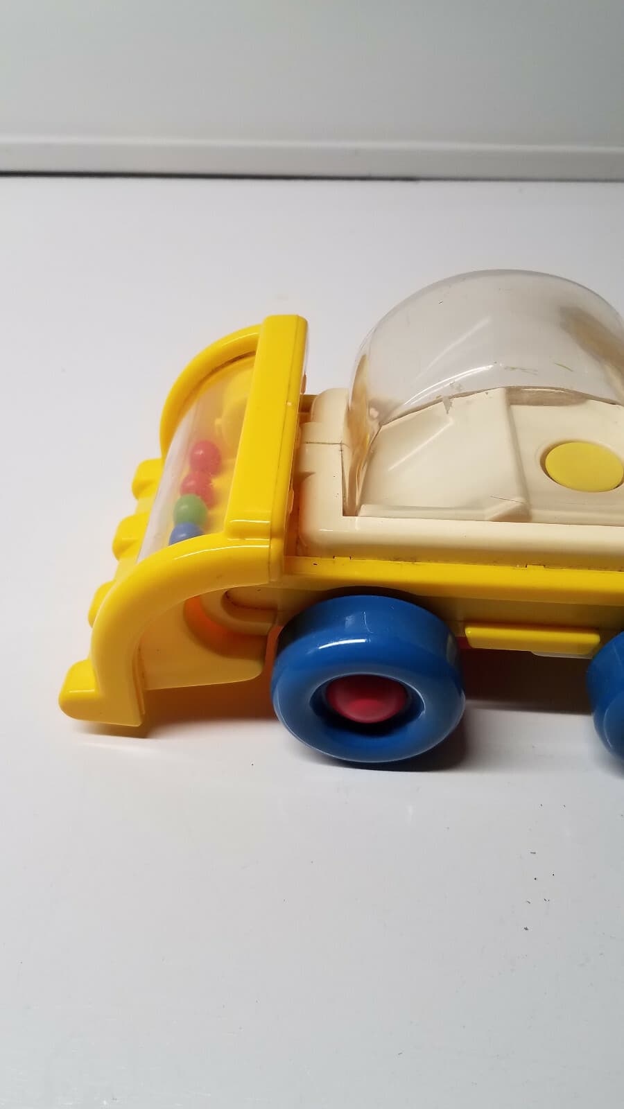DISNEY DONALD DUCK POP BULLDOZER WORKS SOLID PLASTIC 6