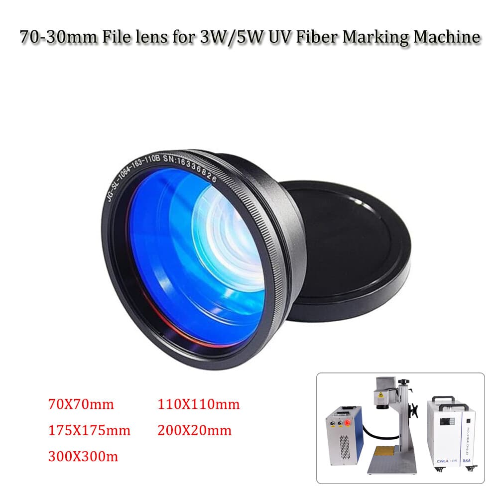 70-300mm 355nm F-theta Scan Lens Field Lens For 3W 5W UV Laser Marking Machine 2