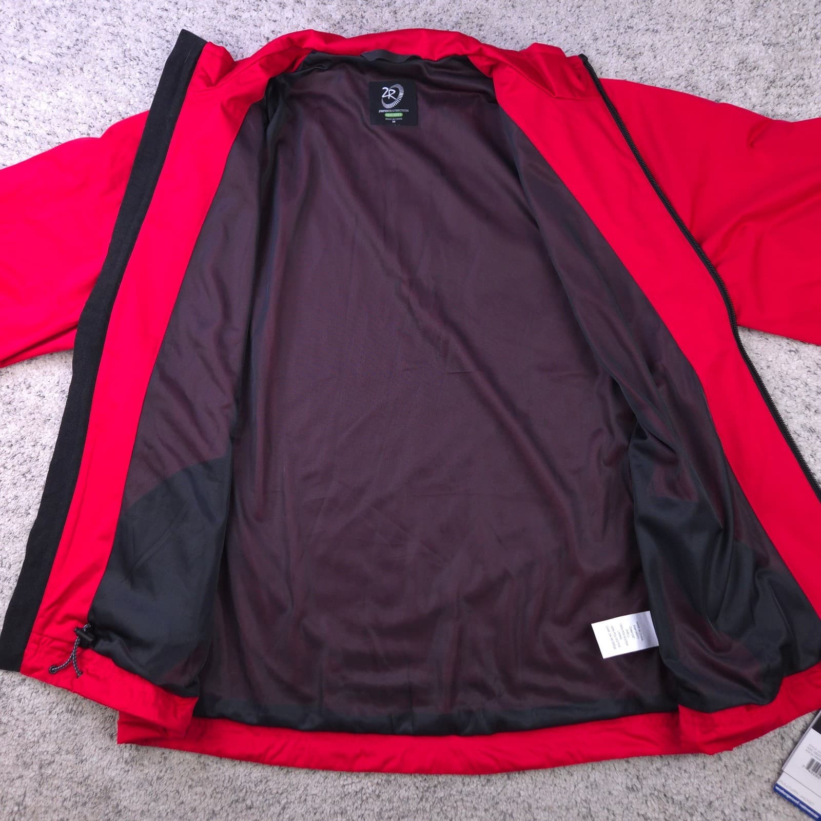 Zero Restriction Jacket Men Medium Tour Series Waterproof Full Zip Rain Wind NWD 3