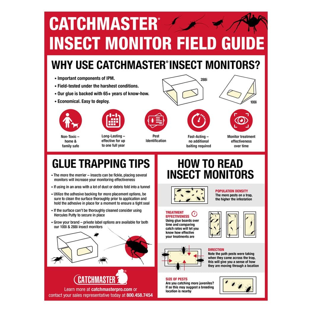 30 Catchmaster 288i Spider & Insect Small Monitor Traps (10 Sticky Glue Boards ) 5