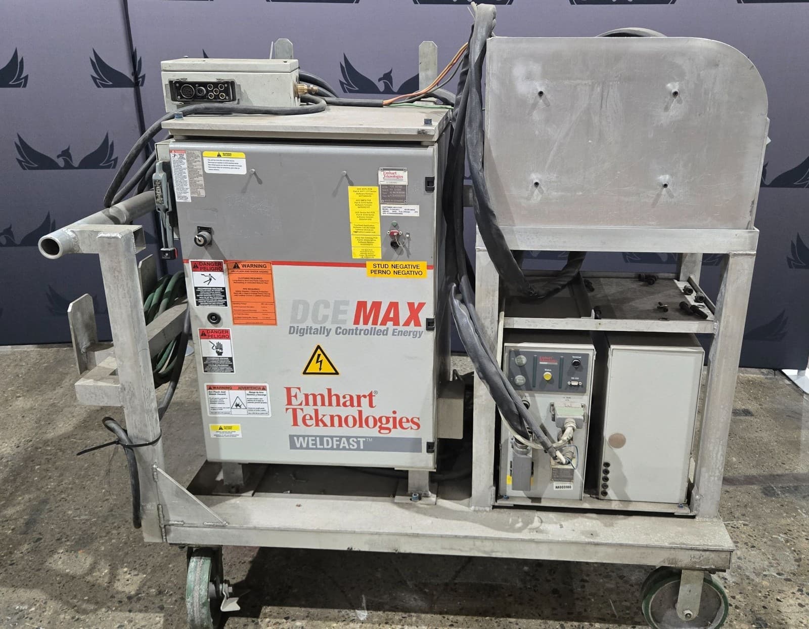 EMHART DCEMAX T025-342/500 Stud Welder Control Station USED 4