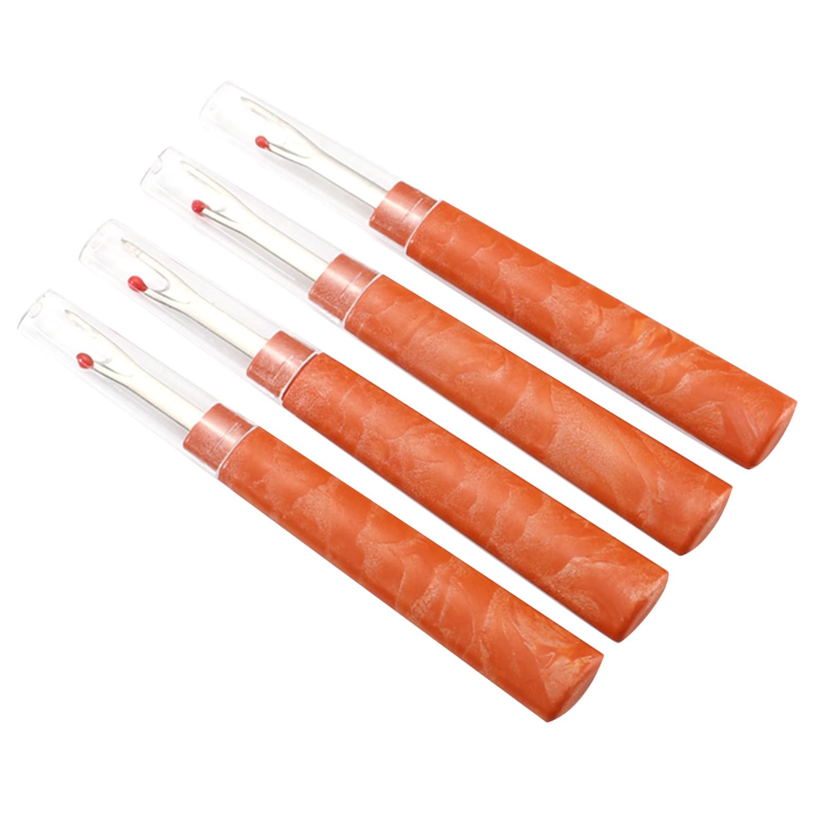 4* Durable 5.1 inch Seam Ripper Sharp Steel Tip Sewing Tool w/ Safety Lid 2