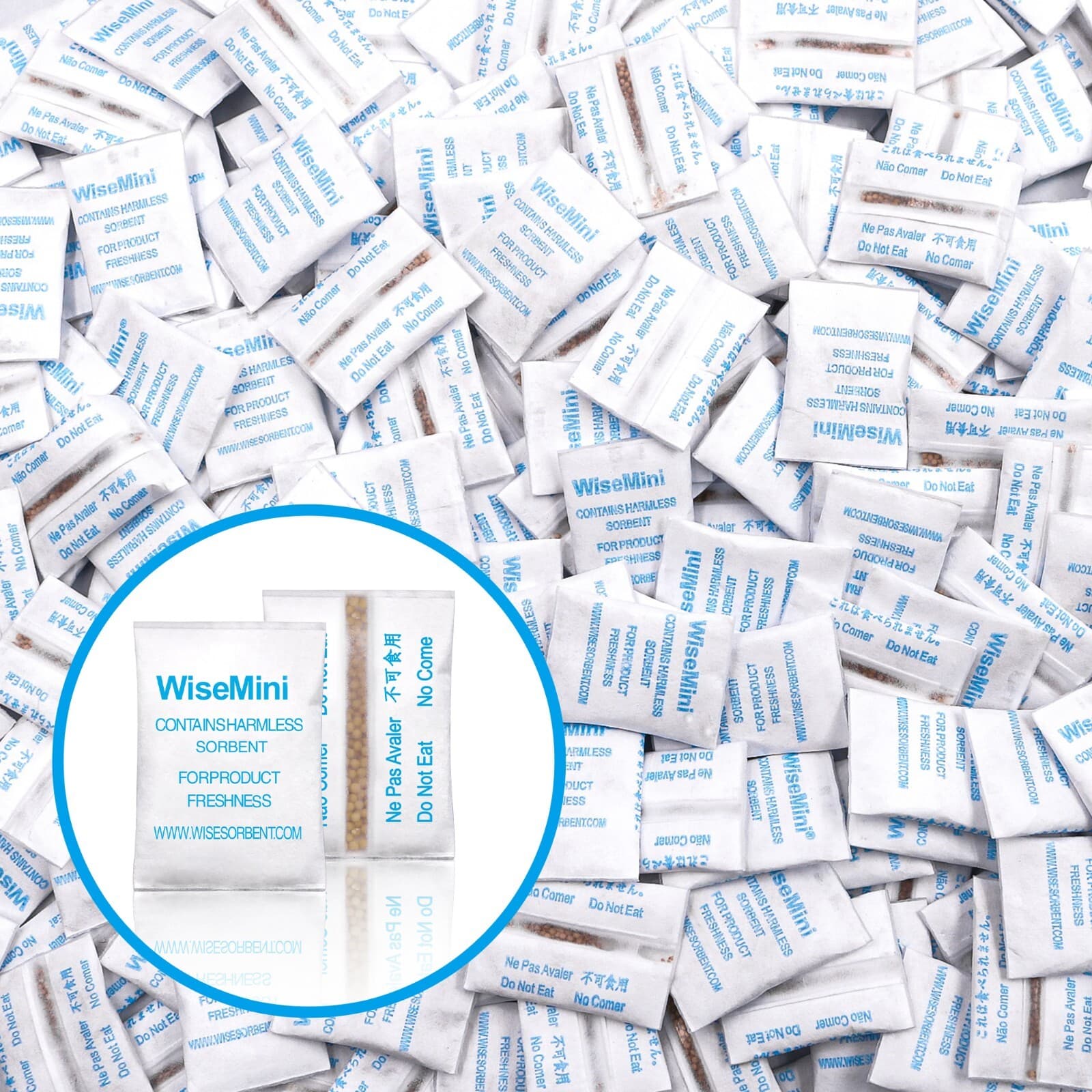 1 Gram Molecular Sieve Packets, 100 Pack Tyvek Dessicant Packets Food Grade 3