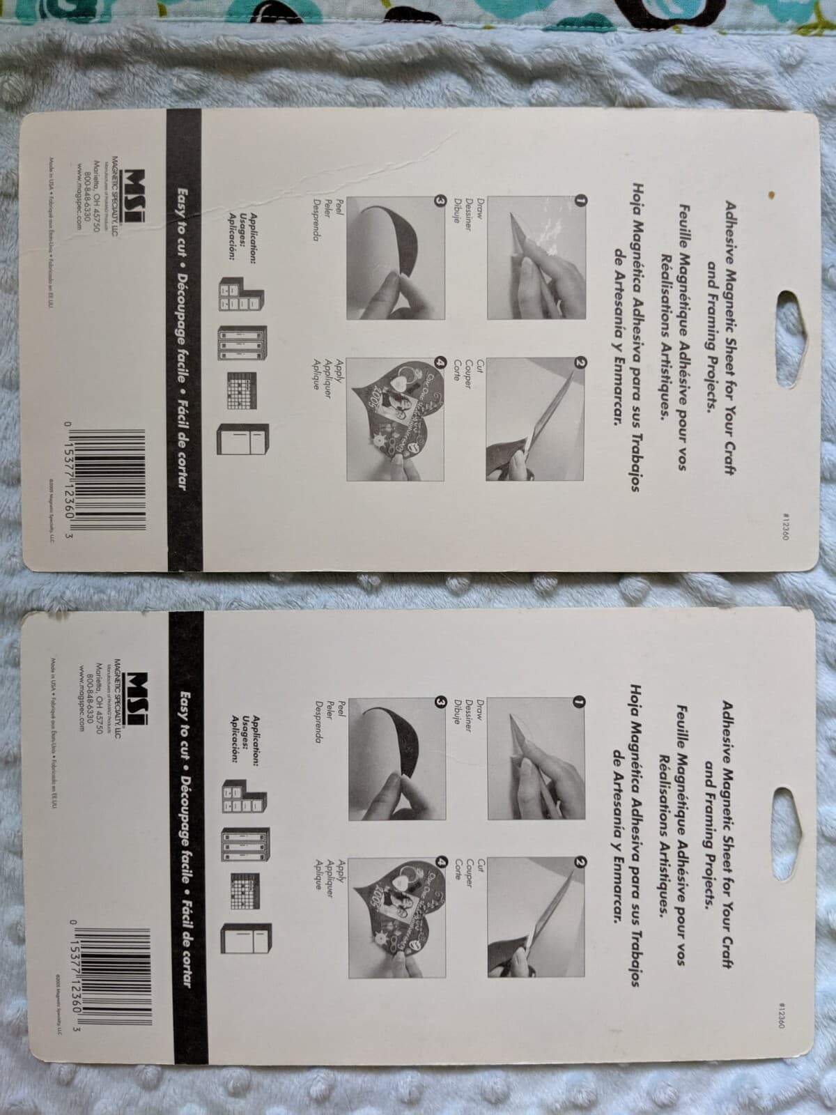 ProMag-ProMag Adhesive Magnetic Sheets-5"X8" 2 Packages of 1 2