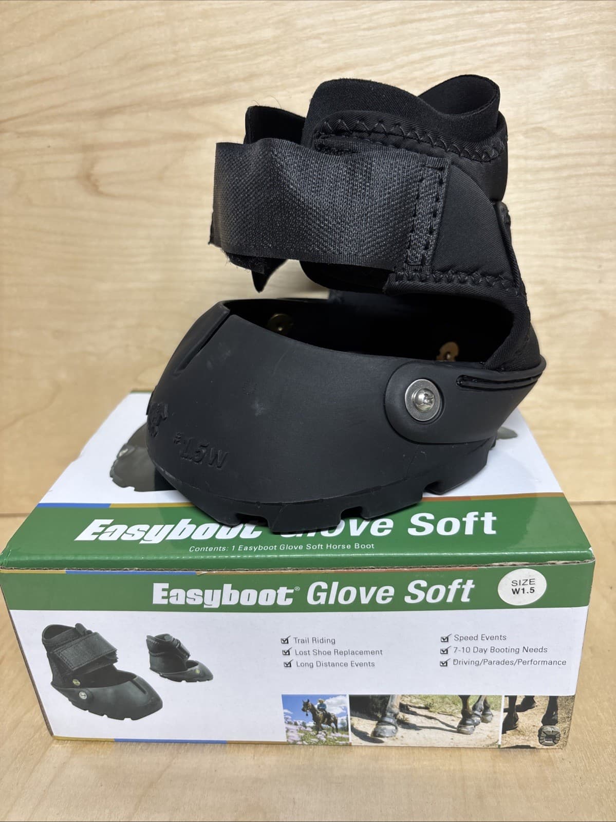 EasyCare Easyboot Glove Soft Horse Hoof Boot - SINGLE - Size 1.5  WIDE