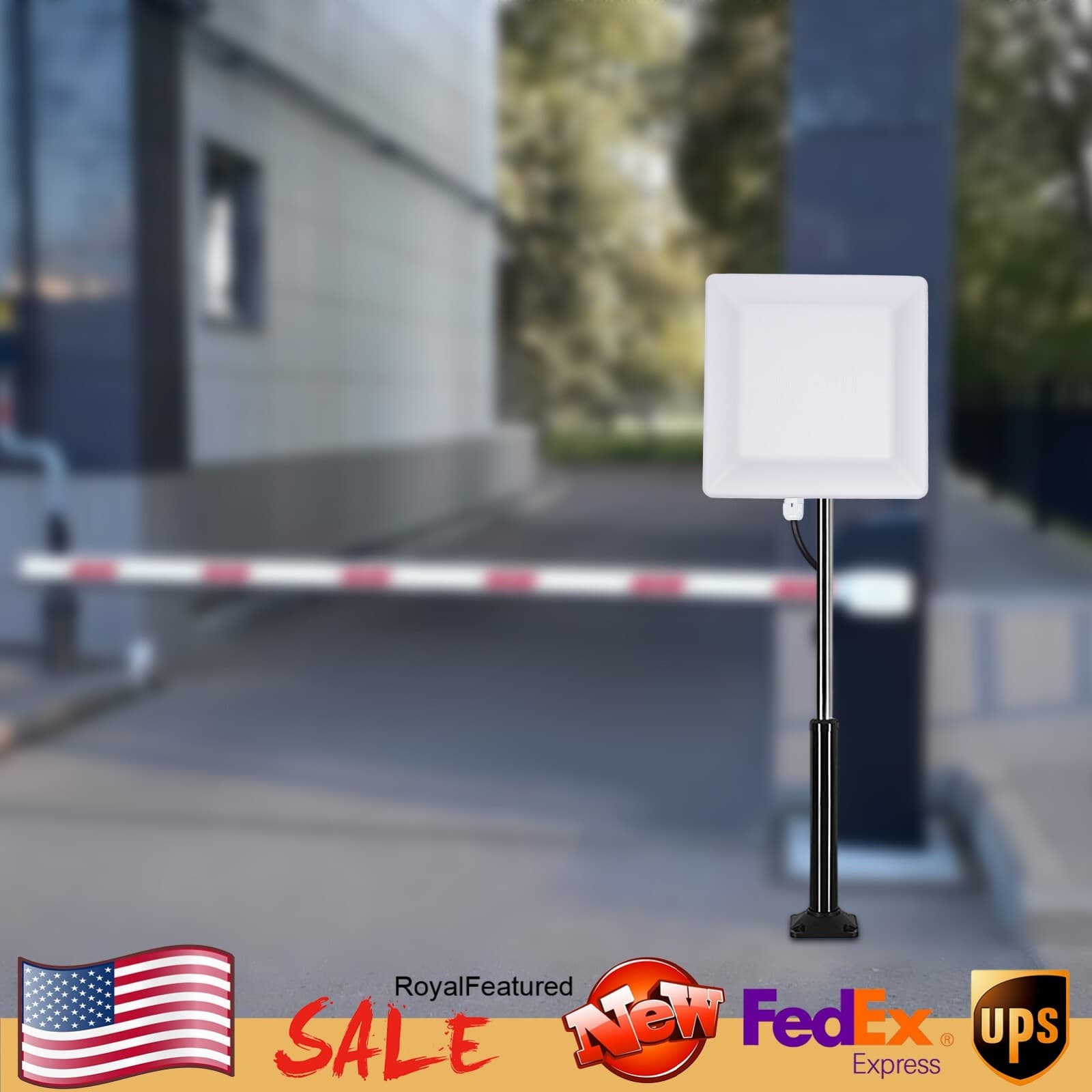 UHF RFID Long Range Card Reader Integrated Reader Parking System Access Control