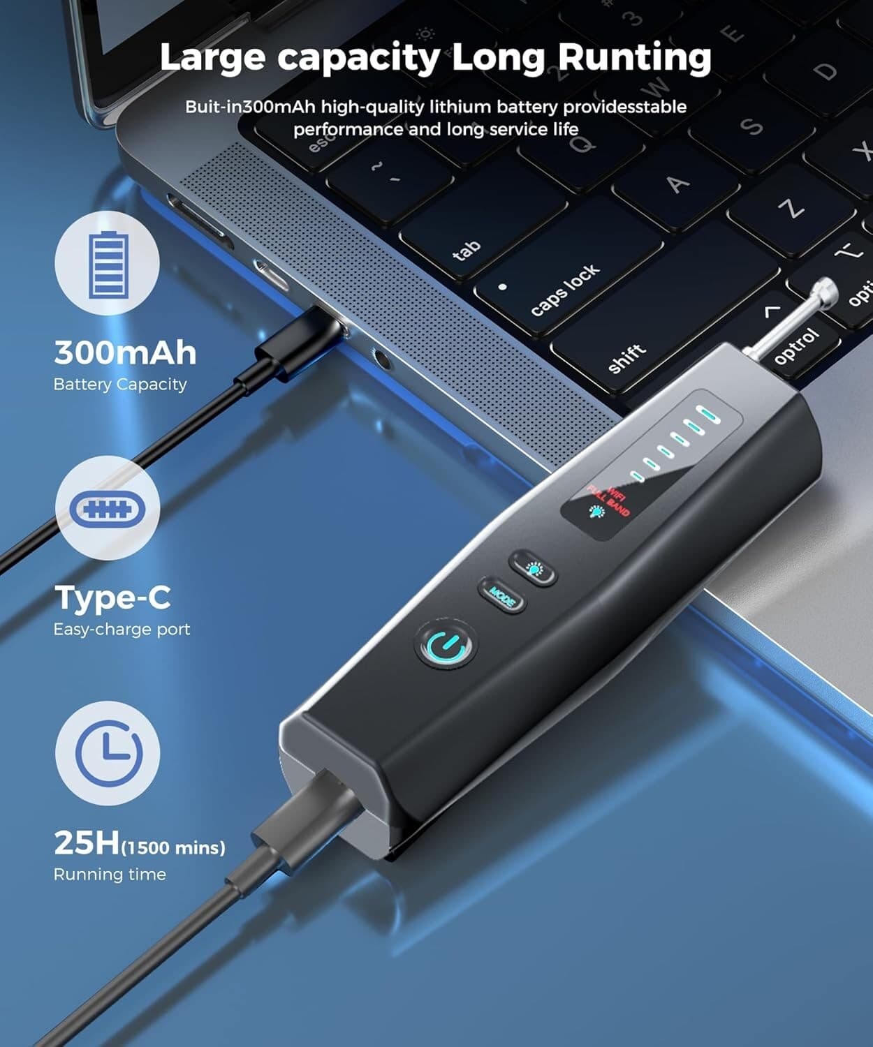 1 Anti-Spy RF Signal Detector Hidden Camera GSM Audio Bug Finder Scanner Tracker 4