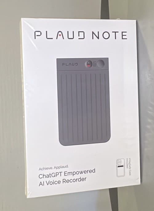 Plaud Note AI Voice Recorder & Note Taker Bluetooth W/Magnetic Case 64gb Black