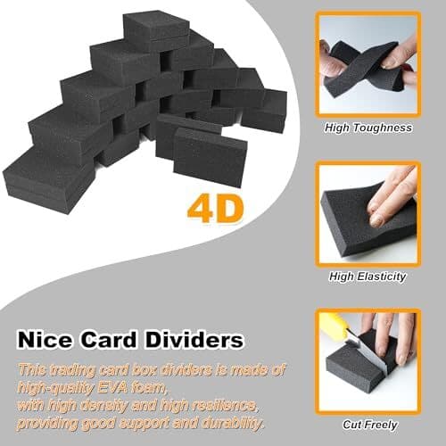Foam Card Dividers - PCS Card Dividers for Storage Boxes Multifunction Foam  3