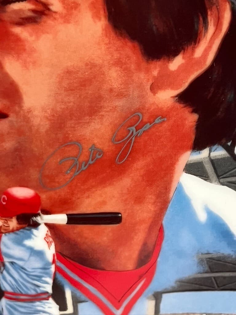 Hand Signed Pete Rose 1985 Limited Edition Gartan 10 1/2" Plate 2