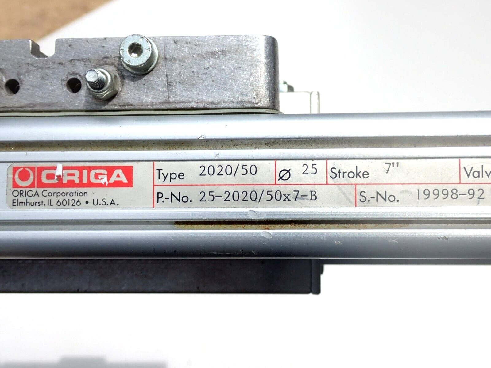 25-2020/50X7-B ORIGA CYLINDER 7" STROKE USED  4