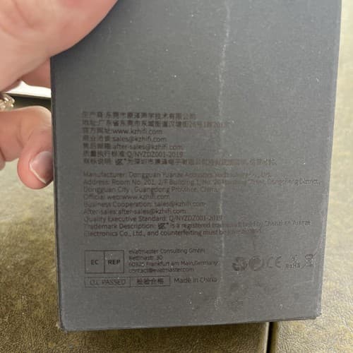 KZ Zax 1DD+7BA Hybrid Driver HiFi In-Ear Earphones With Zin Alloy Shell Black 5