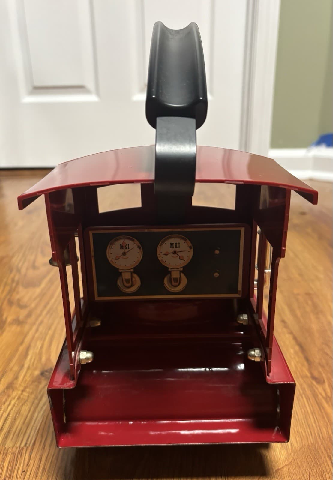 Vintage MKI Kamenstein Tea Kettle Pot World Of Motion Steam Engine Train 613 Red 6