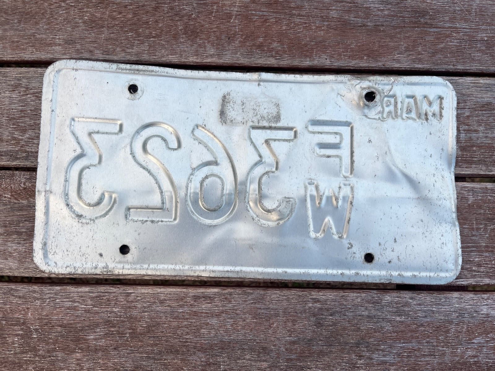 2018 Massachusetts Preserve The Trust License Plate Fish FW 3623 2