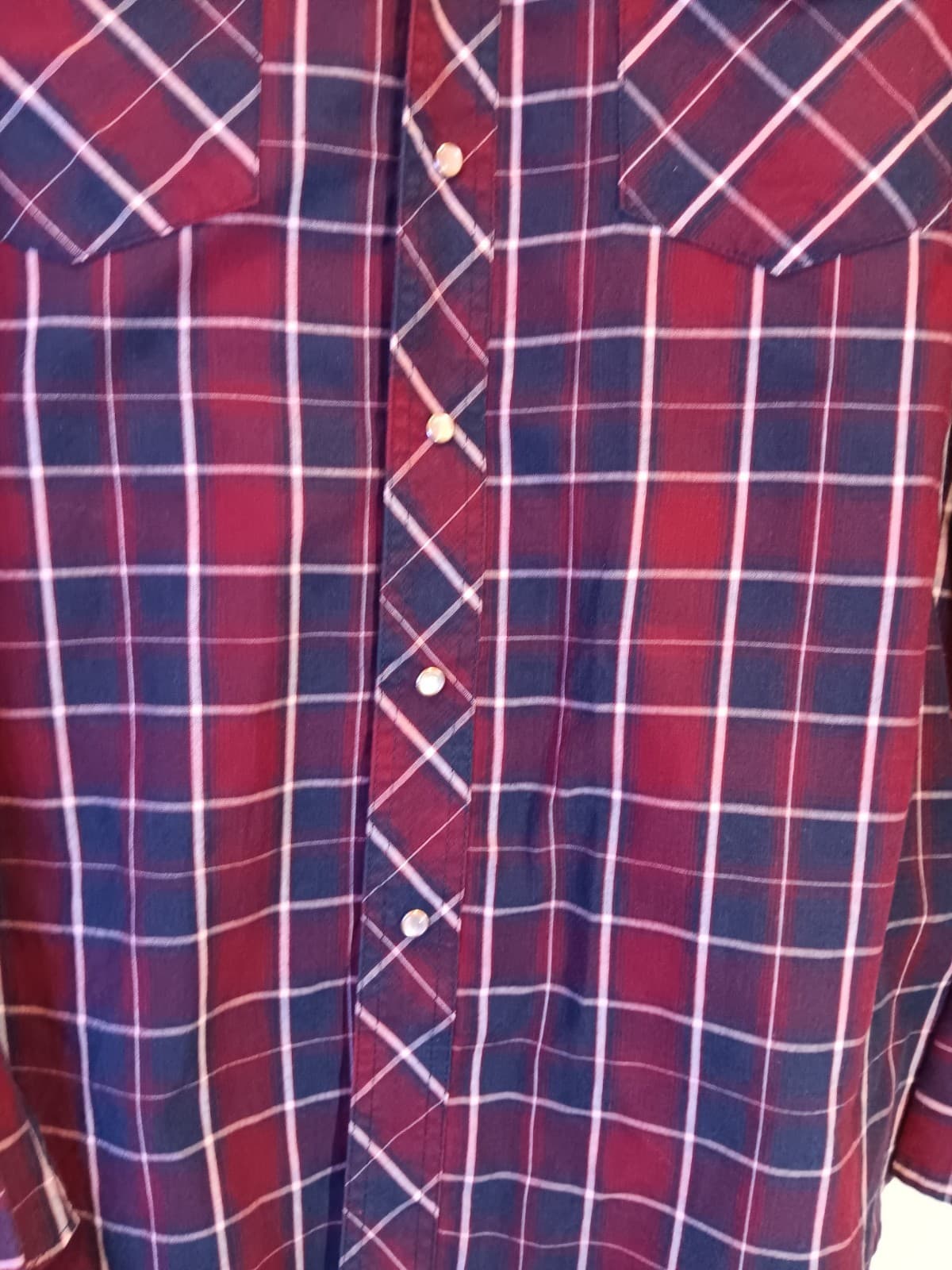 Wrangler Men's Long Sleeve Plaid Shirt 4