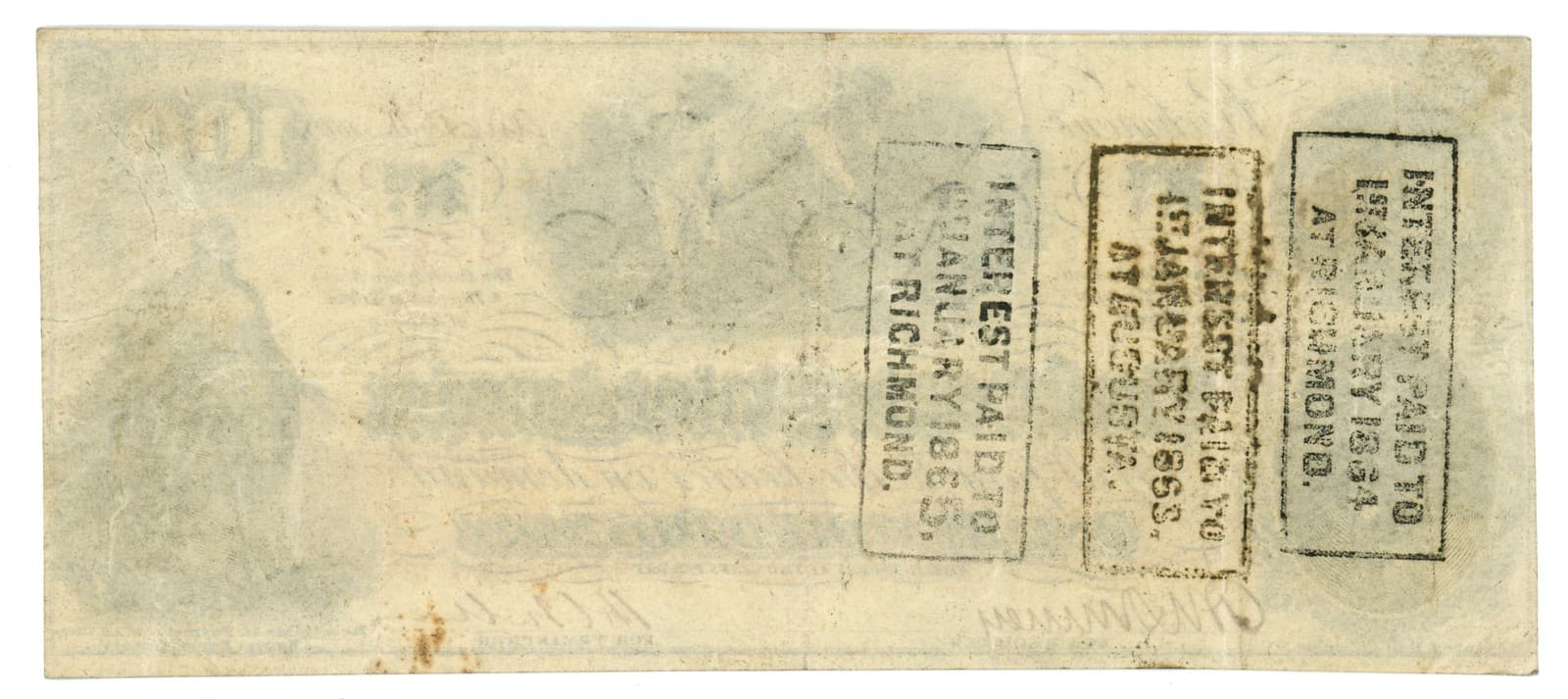 T-41 1862 Confederate States of America CSA $100 Note PF-11 CR-319A (65588) 2