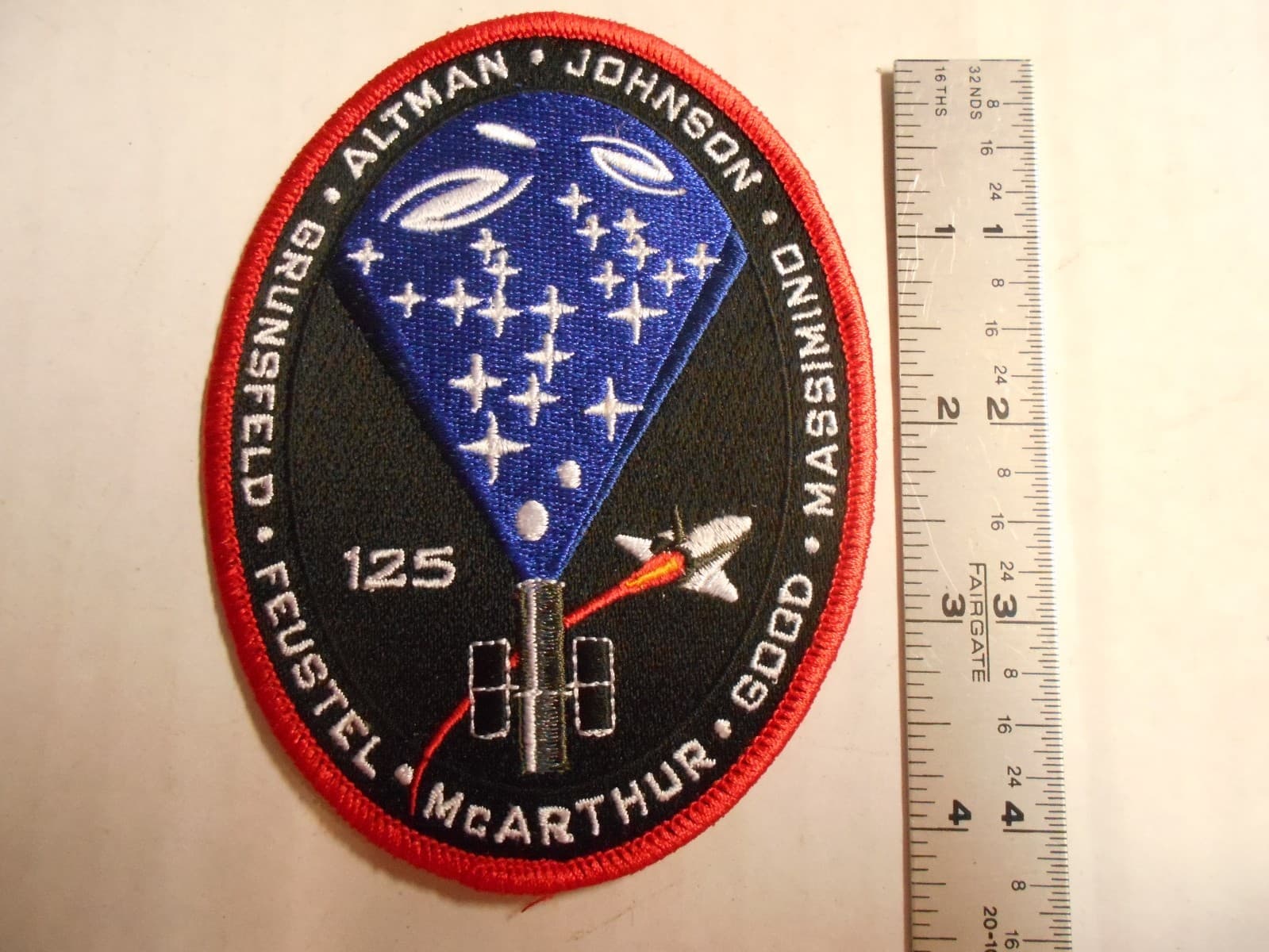 NASA STS-125 HST-SM4 Atlantis Embroidered Mission ARM/HAT PATCH 4.5" NEW 2