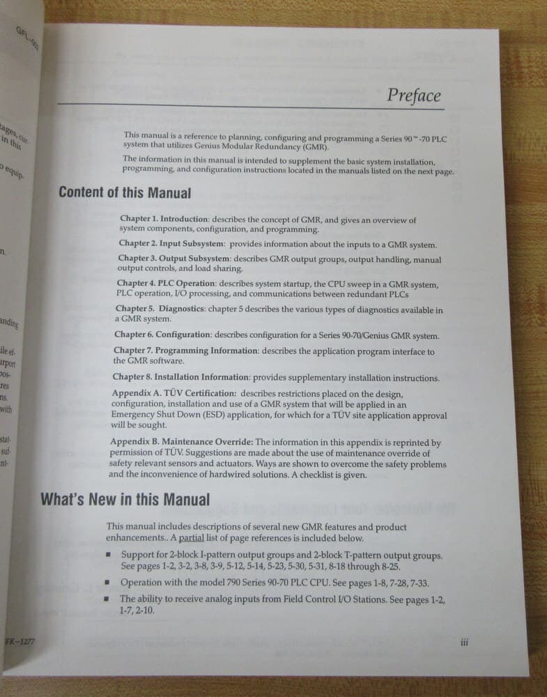 GE Fanuc Automation GFK-1277 User's Manual GFK1277 4