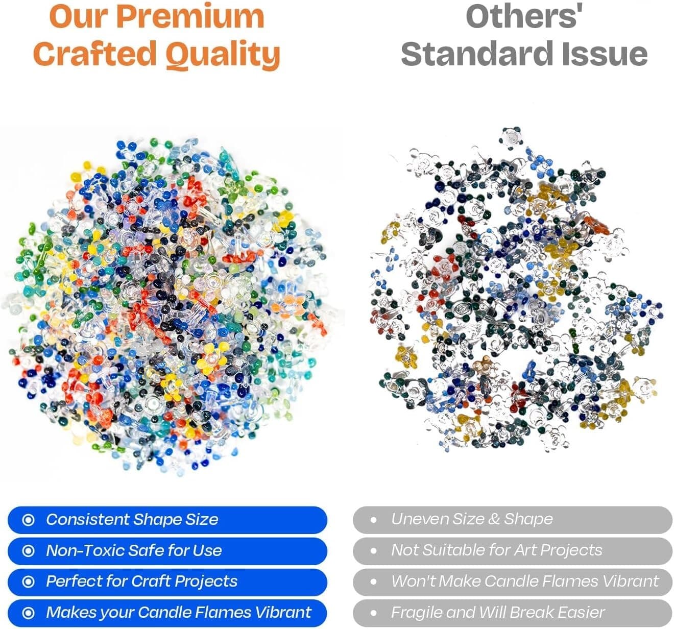 240 Pack Glass Daisy Pipe Screens 6mm (0.23") - 9mm (0.35") In Container USA 3