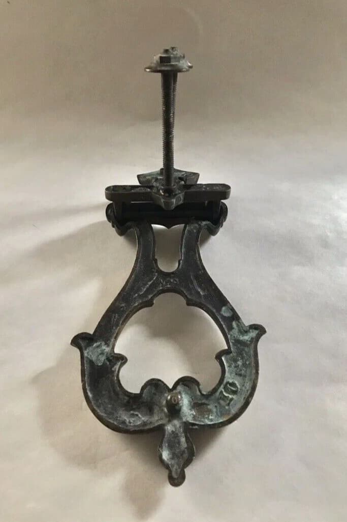 LARGE 10" ANTIQUE c.1903 ART NOUVEAU ARCHITECTURAL SALVAGE DOORKNOCKER 6