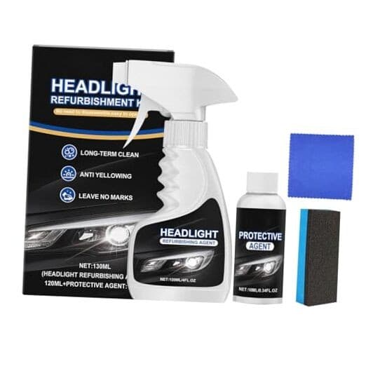 Car Headlight Restoration Kit, New Headlight Cleaner and Coating for Cars,