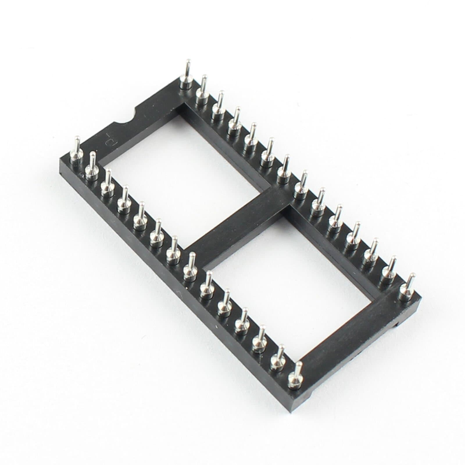 5Pcs 2.54mm Pitch 28 Pin DIP Round Pin Solder IC Socket Adaptor Wide 4