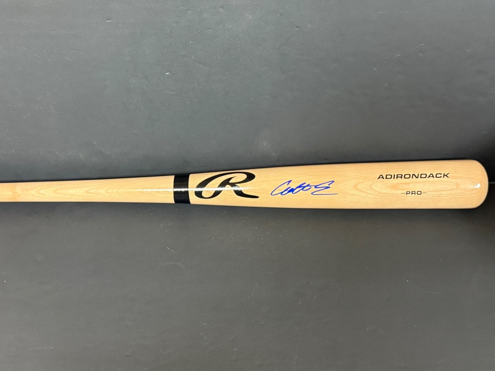 Colt Emerson Mariners Auto Signed Bat Blonde Beckett WITNESS Hologram BAS
