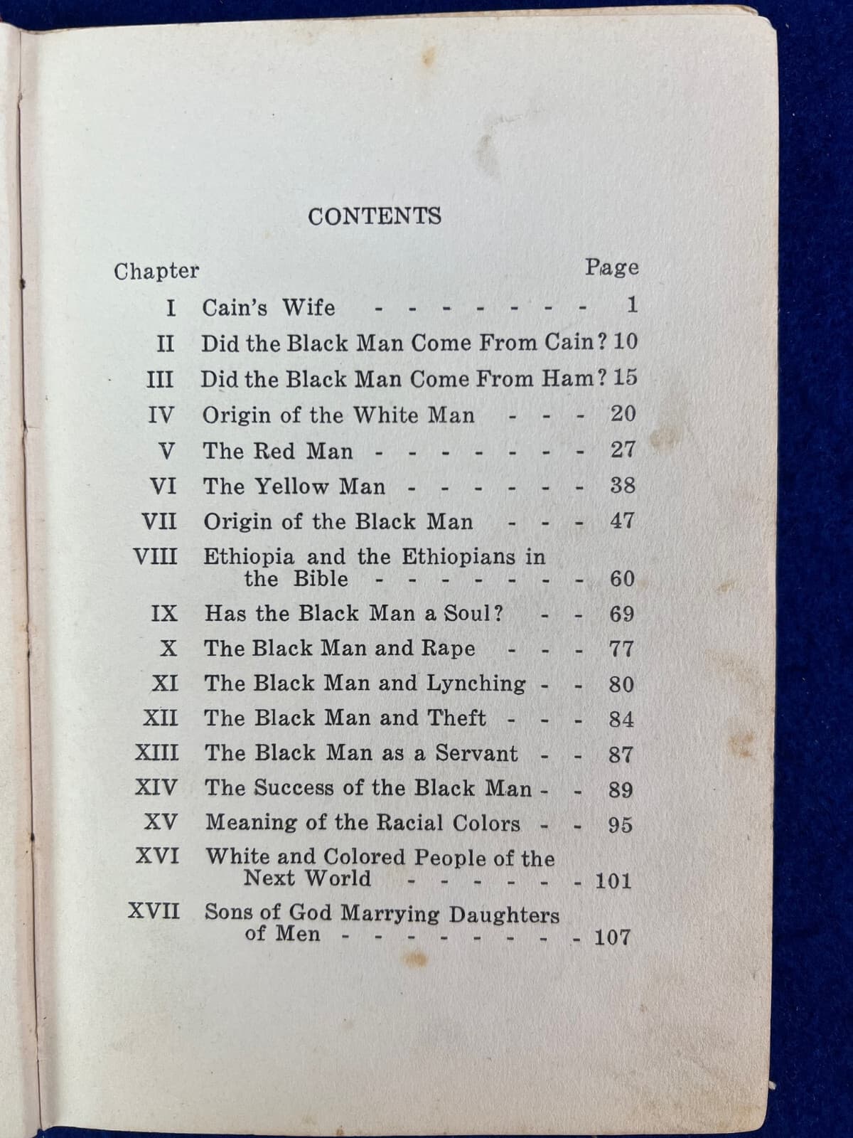 1927 Response to Origin of Black Man Rare African American Theology Book Black 3