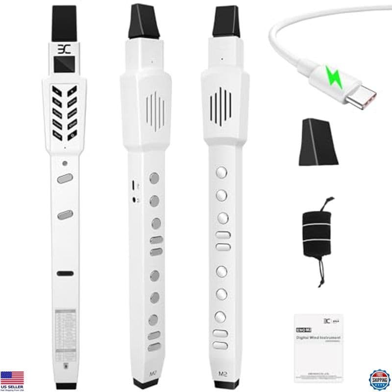 EX Electric Digital Saxophone - 12 Tones, 3 Modes, 3-Octave, Bluetooth MIDI