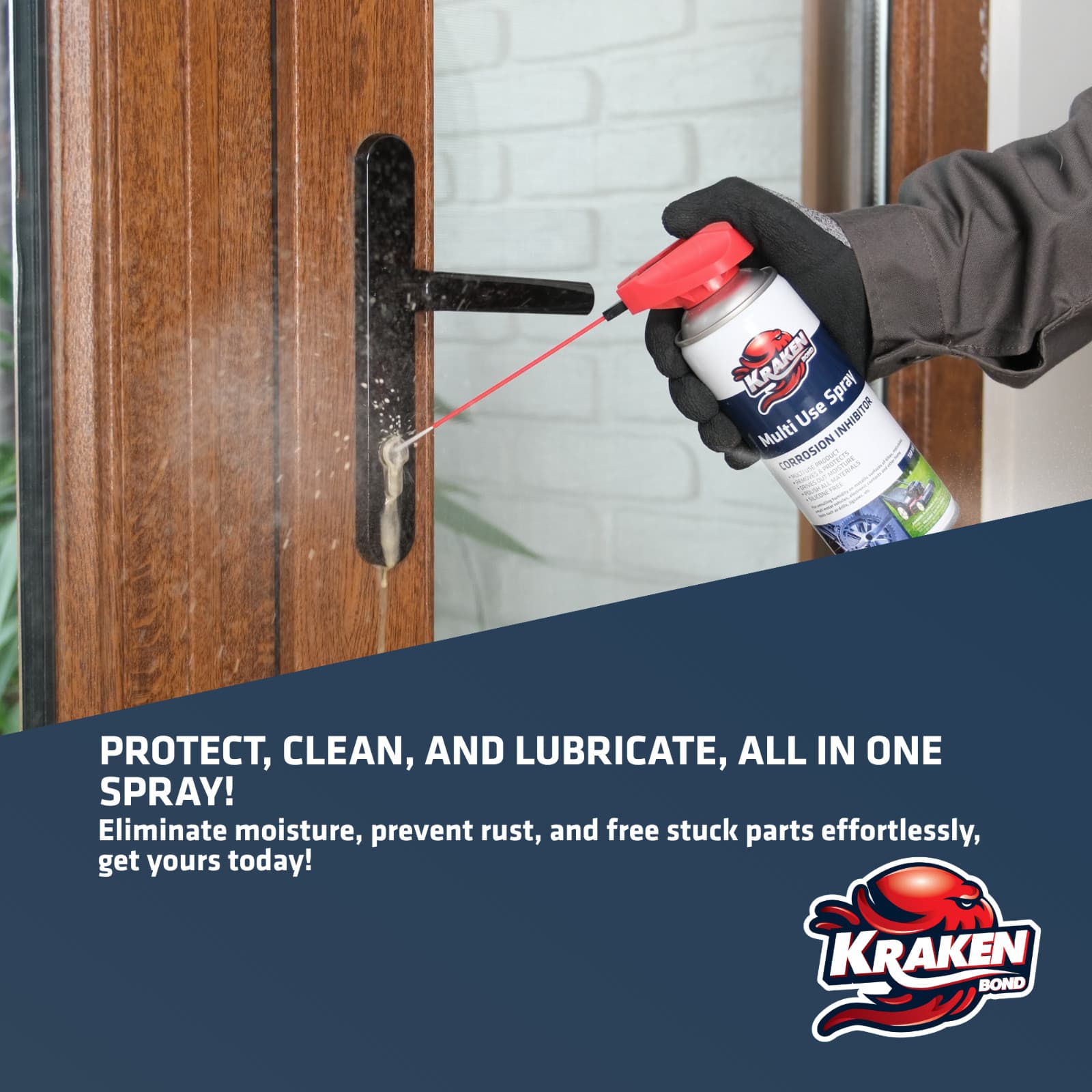 Kraken Bond Multi Use Spray, Corrosion Inhibitor  500 ml.  2 Pack 5