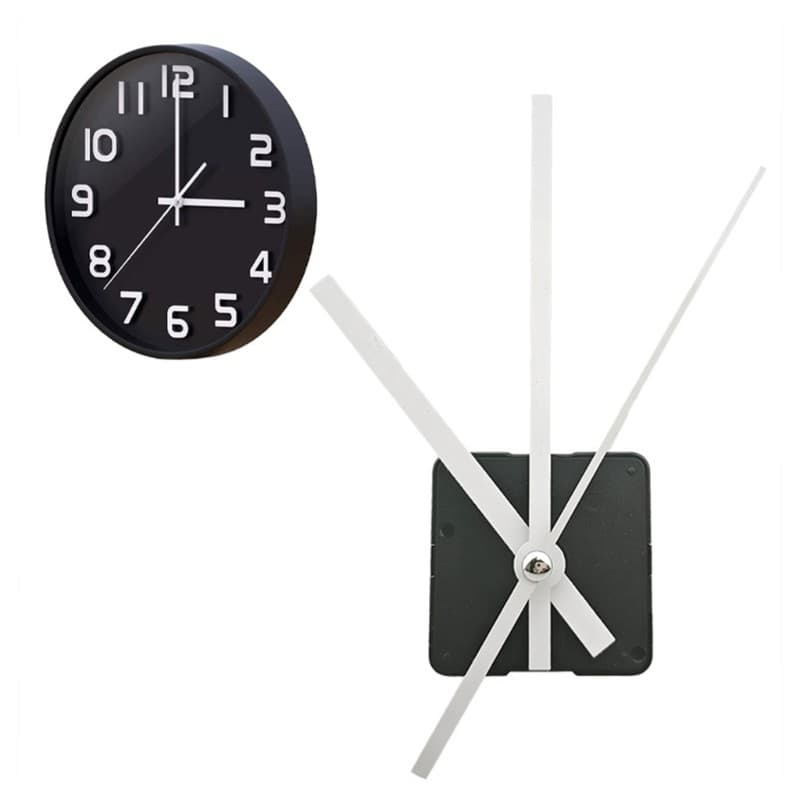 Replacement Clock Mechanism Quartzs Quiet Movement and Hand Set with Hooks Kits 5