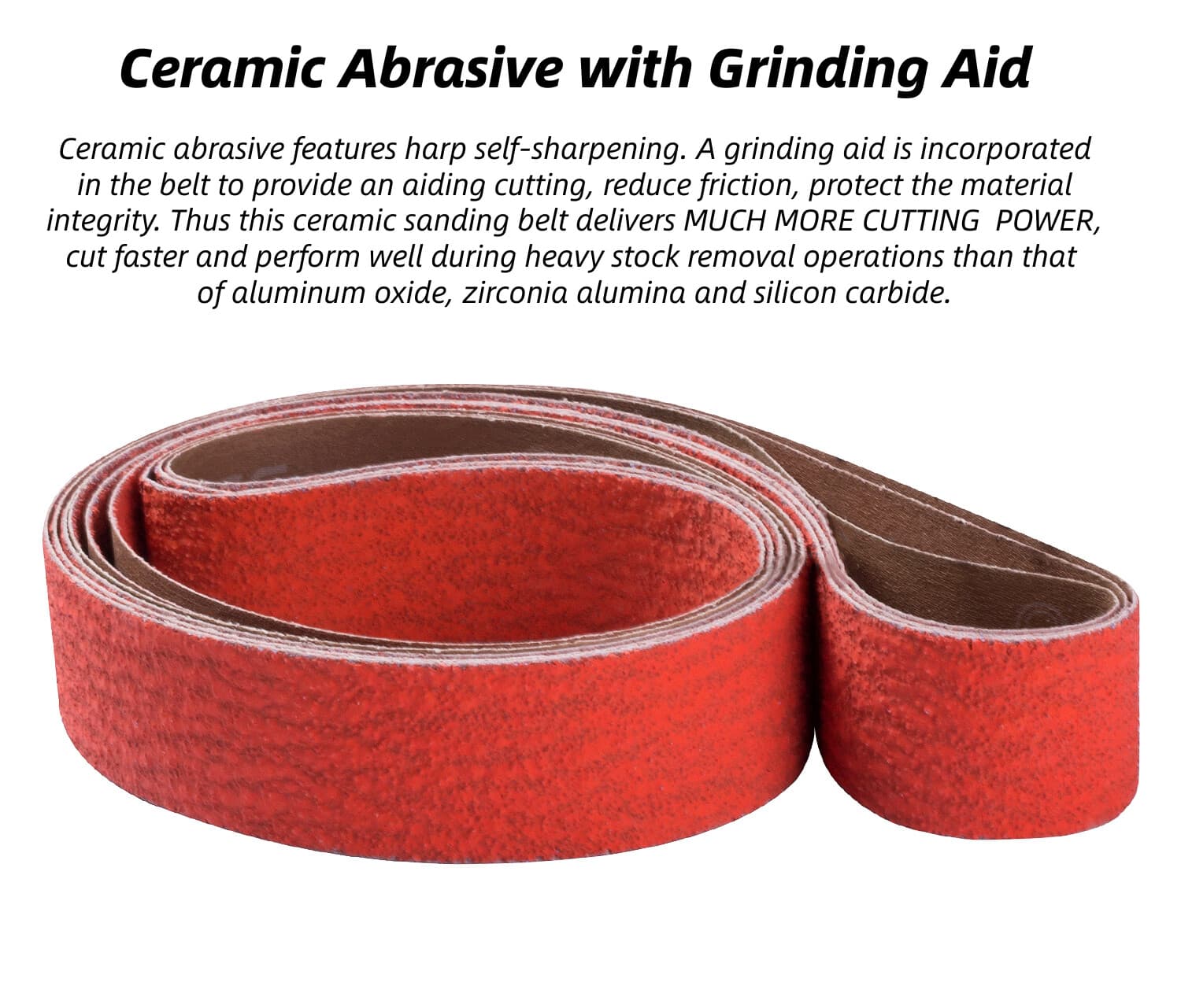 3-Pack 2x72 inch Ceramic Grinder Sanding Grinding Belts 120 Grit for Metal Steel 3