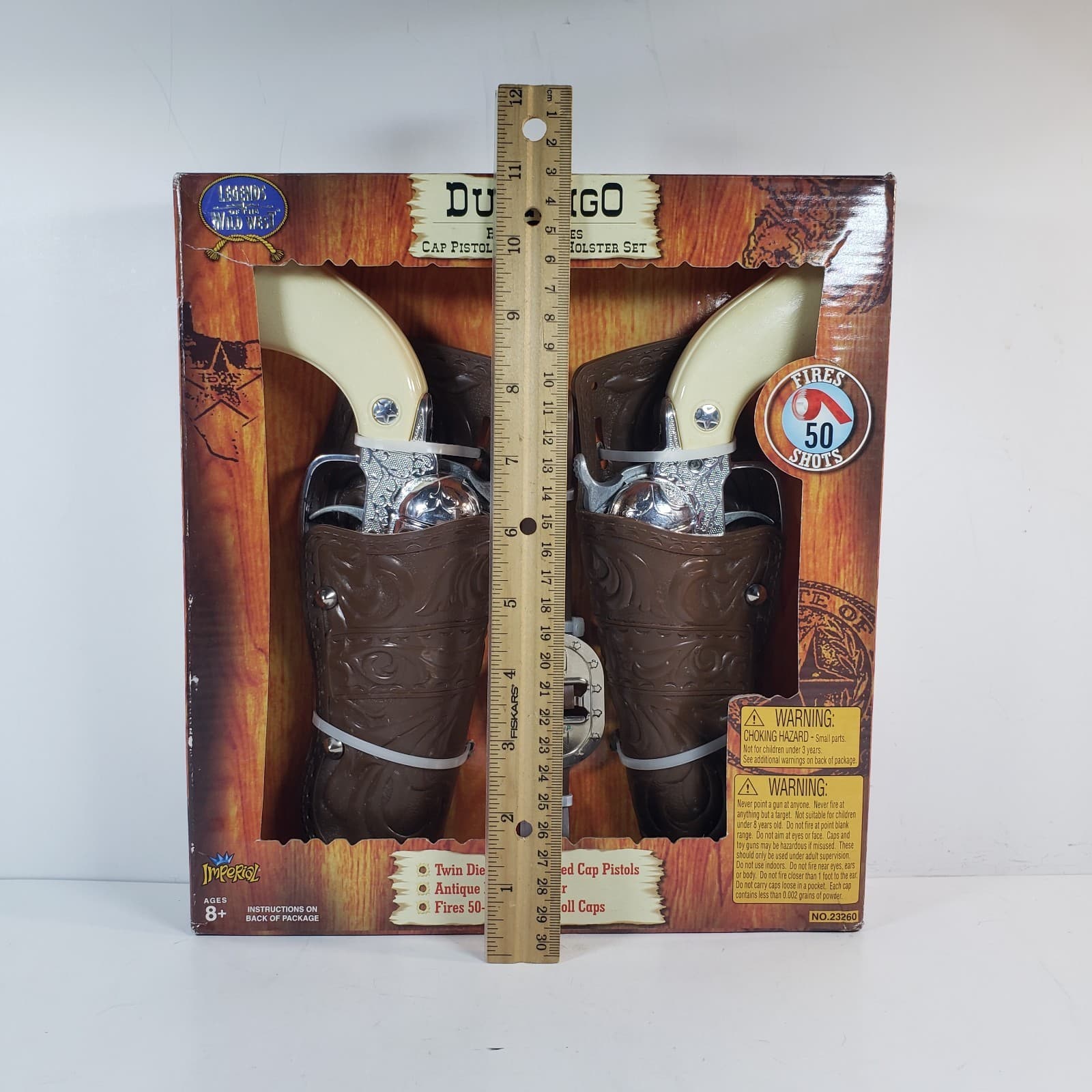 Legends of the West Durango Replica Cap Pistols & Holster Set, NIB NOS 3