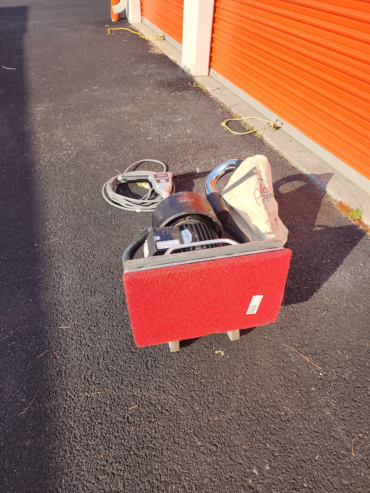 AMERICAN SANDER/CLARKE OBS-18DC Orbital Square Floor Sander, Buff, Pre Owned. 6