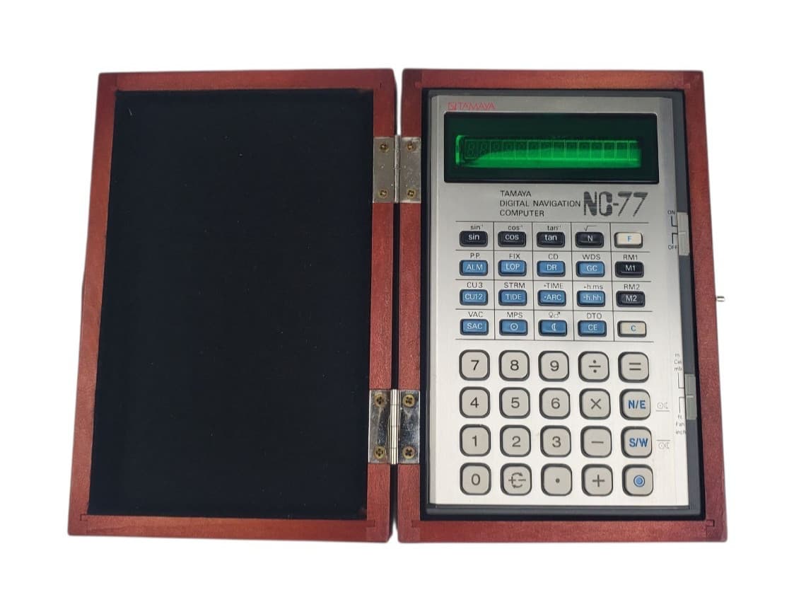 Tamaya Calculator NC77 Digital Display Navigation Computer Box with Manual Japan 3