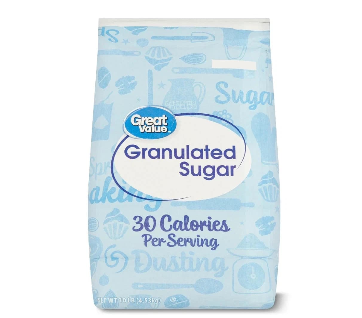 Great Value Pure Granulated Sugar, 10lb free & fast delivery New 3