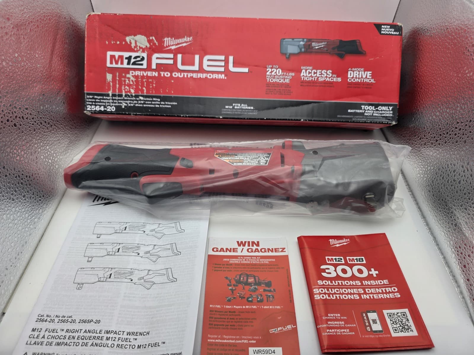 Milwaukee M12 FUEL 2564-20 3/8" Right Angle Impact Wrench Tool Only New 2