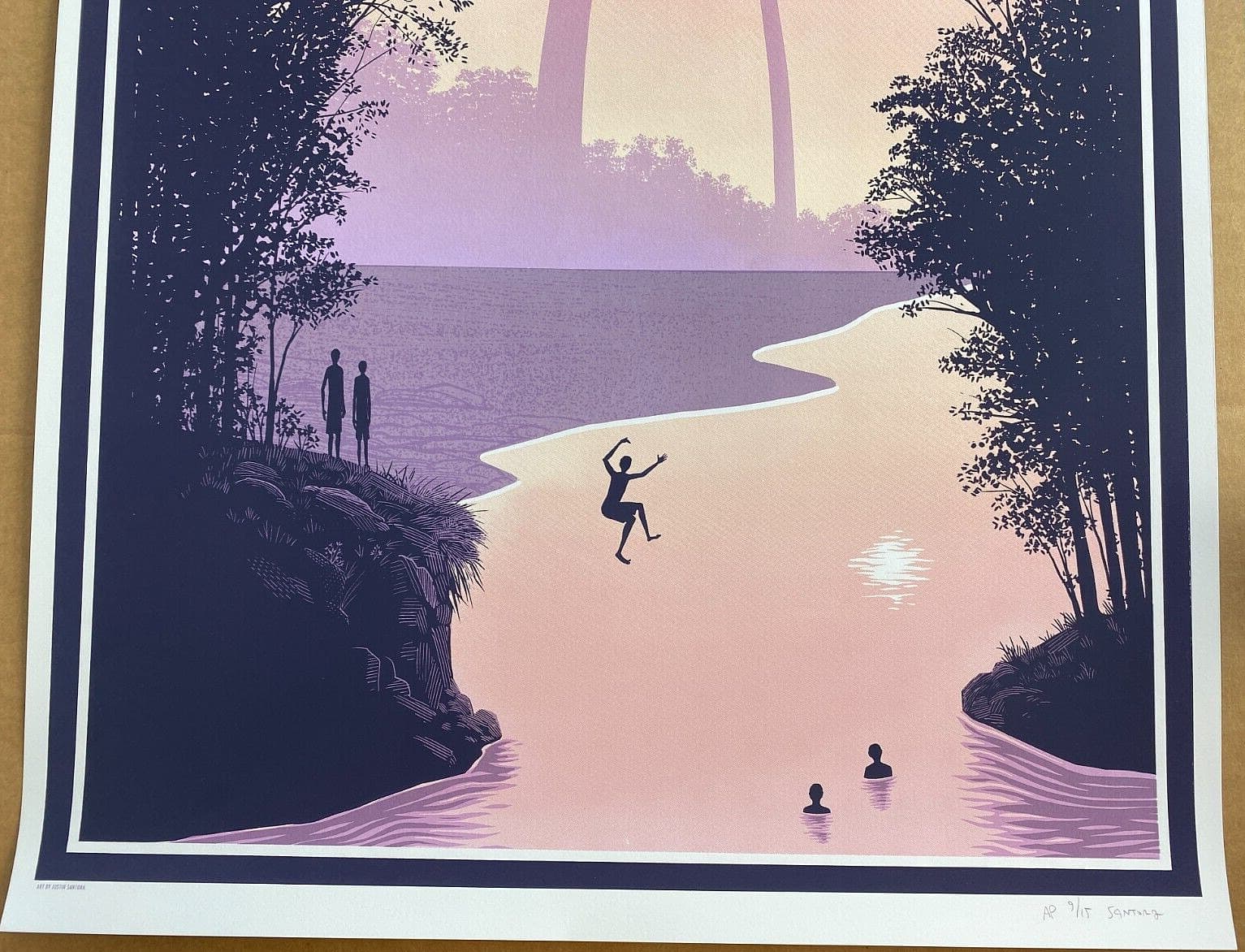 OFFICIAL CHRIS STAPLETON St Louis MO July 10 2023 AP POSTER SIGNED S/N #/15 RARE 4