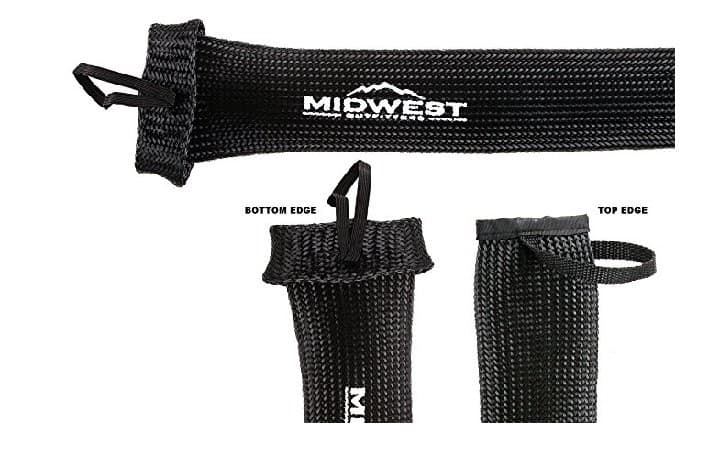 Midwest Outfitters Black Spinning Rod Sock (2 PACK)  2